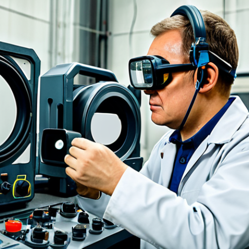 Home 1 소음진동 자격증과 관련된 최신 법령 개정 - **
A professional industrial safety inspector, fully clothed in work attire with safety glasses and...